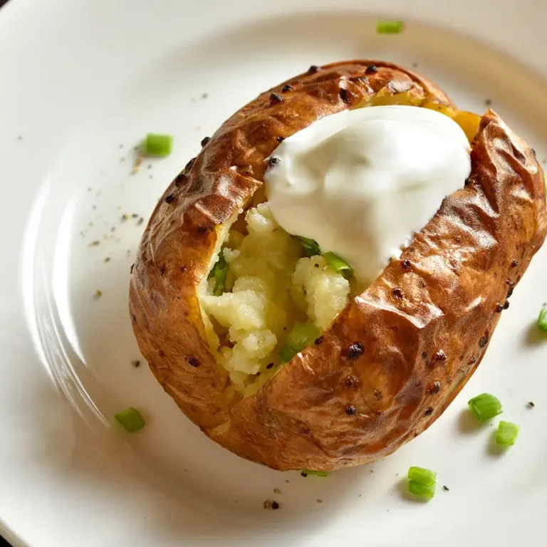 Crispy Roasted Potatoes with Sour Cream & Herbs