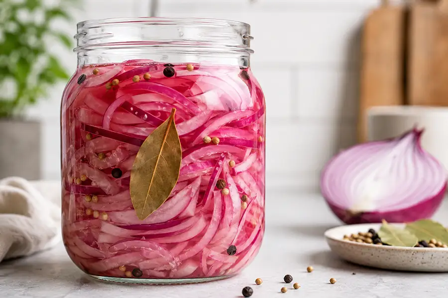 Fermented Red Onions
