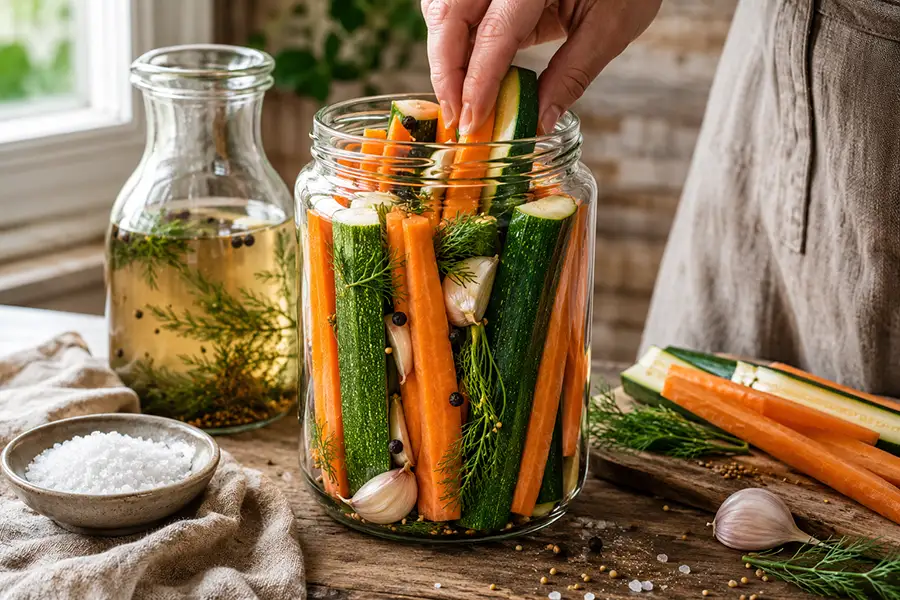 Courgette and Carrot Sticks