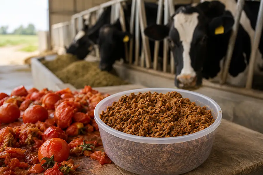 Fungal fermentation turns farm byproducts into better animal feed