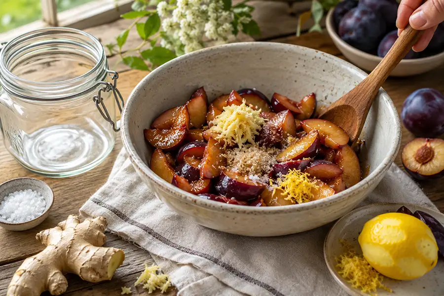 Plum and Ginger Ferment